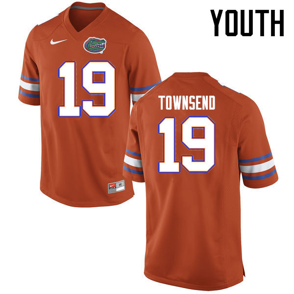 Youth Florida Gators #19 Johnny Townsend College Football Jerseys Sale-Orange